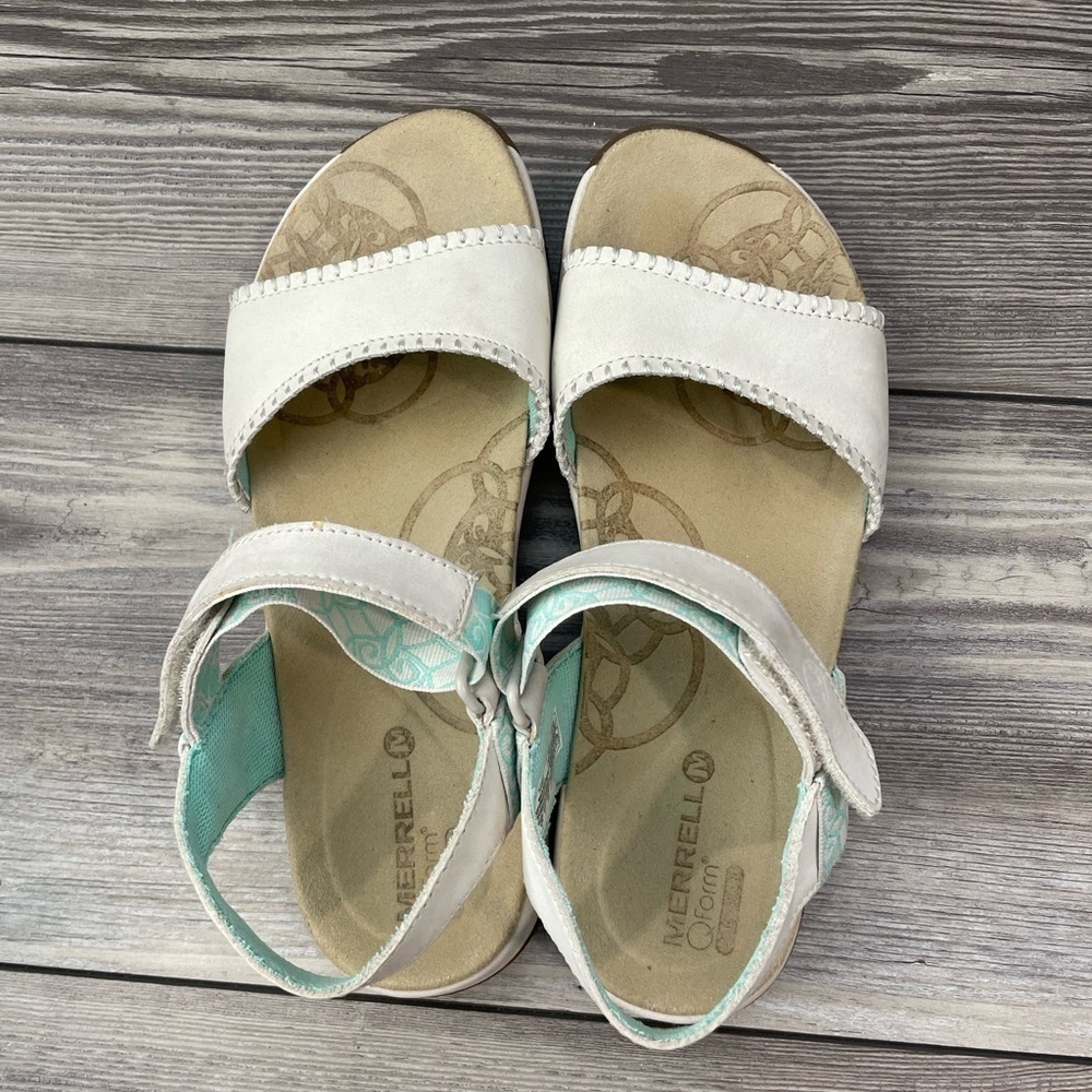 MERRELL WOMEN'S HIBISCUS IVORY WHITE SLINGBACK SPORT SANDALS SHOES SIZE 7 - Picture 7 of 12